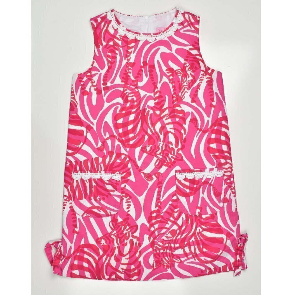Lilly Pulitzer I'm Game Zebra Shift Dress 10